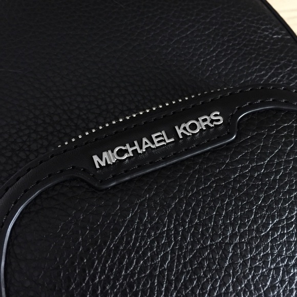 Michael Kors Jaycee Black Leather Backpack - Picture 7 of 10